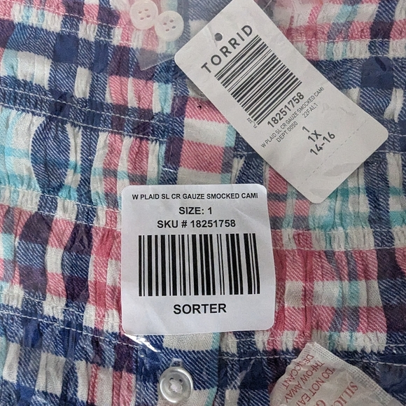 Torrid Peplum Smocked Bodice Cami - Picture 7 of 10